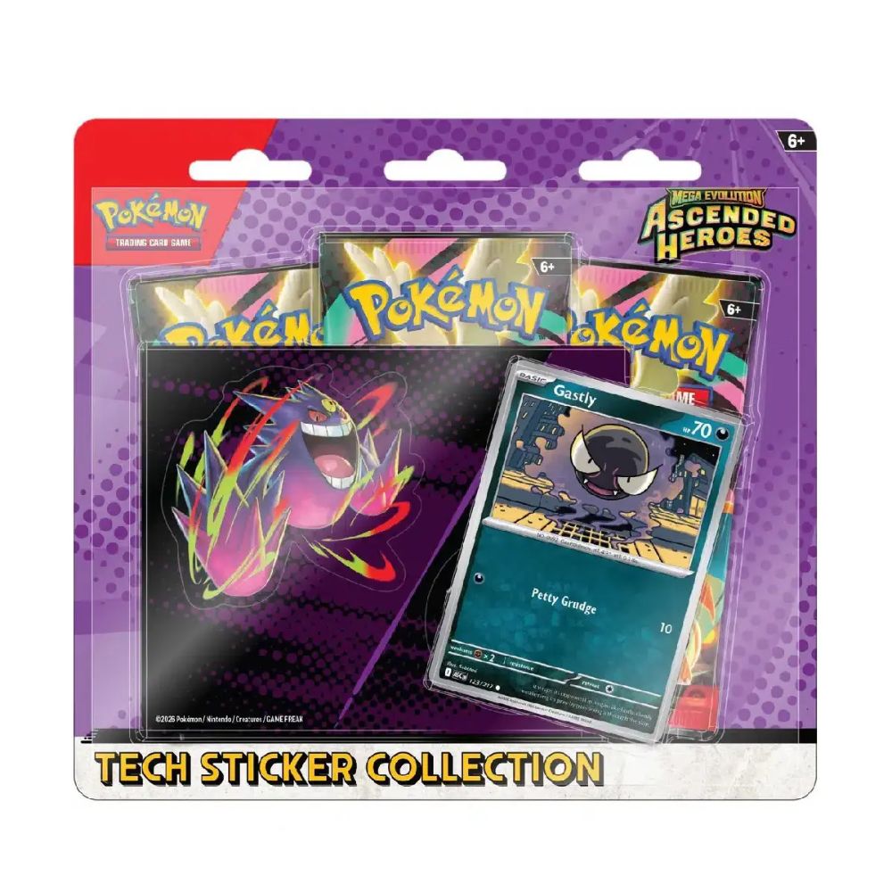 Pokémon Ascended Heroes Tech Sticker Collection Gastly