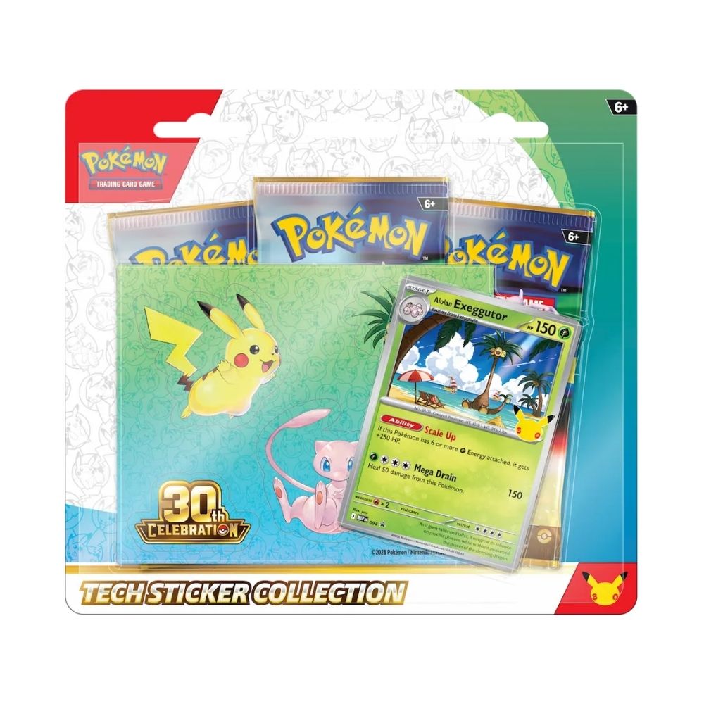 Pokémon 30th Celebration Tech Sticker Collection Alolan Exeggutor