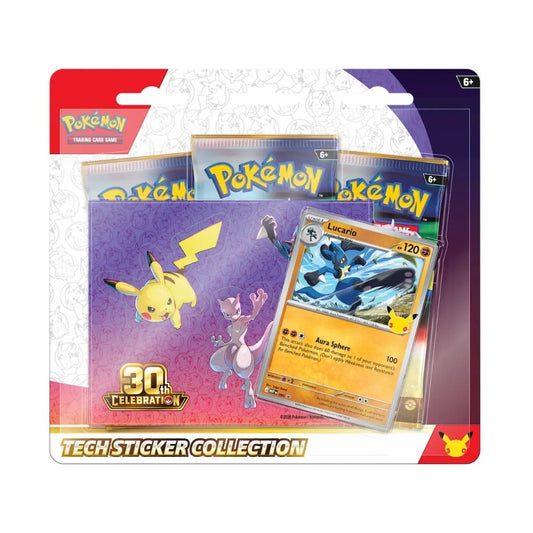 Pokémon 30th Celebration Tech Sticker Collection Lucario