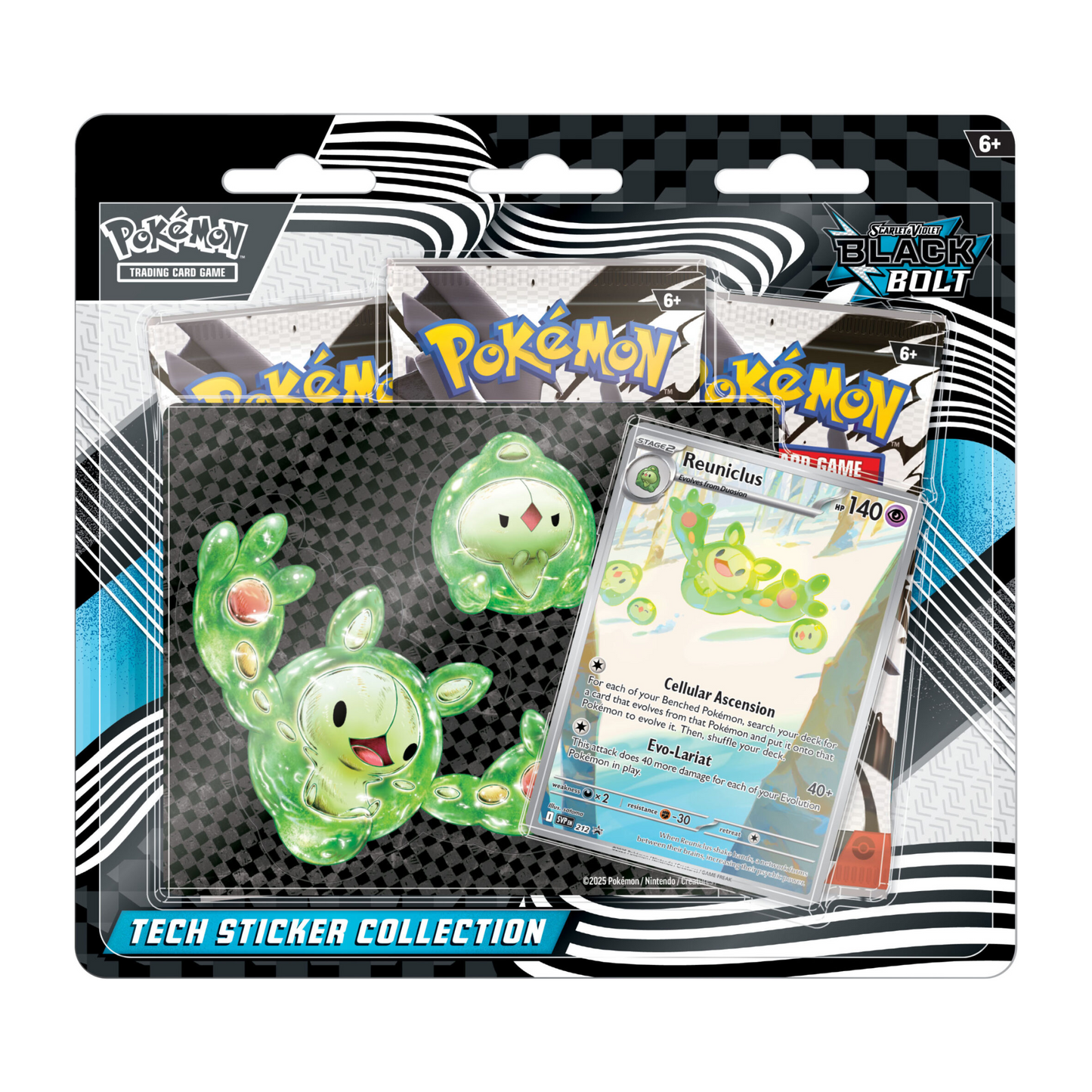 Pokémon Black Bolt Tech Sticker Collection