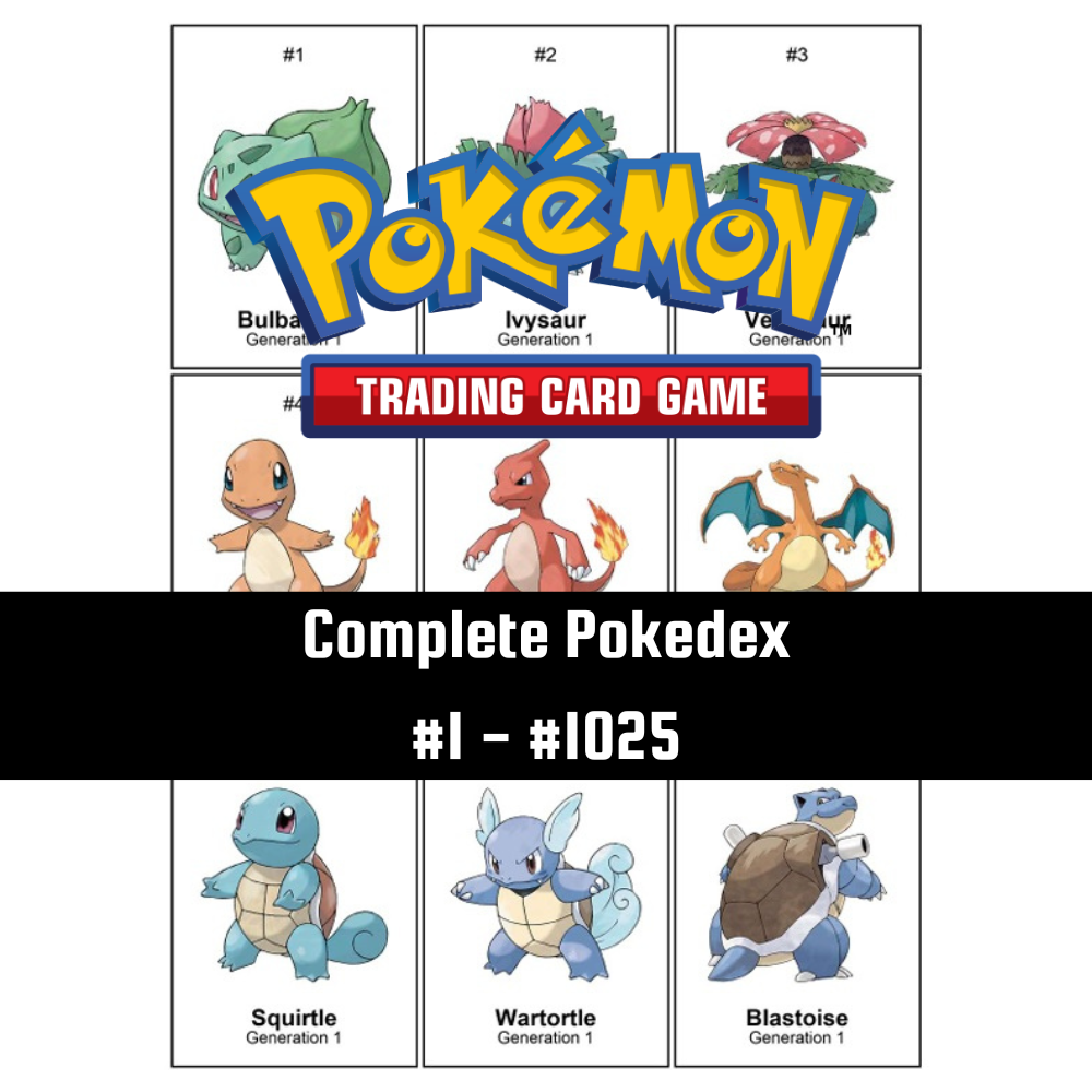 Pokémon Complete Nationale Pokedex - Tijdelijke Aanduidingen