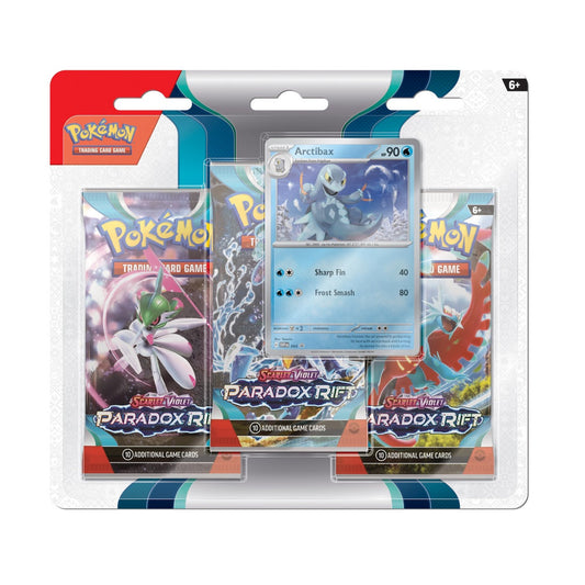Pokémon Paradox Rift 3 Pack Blister - Arctibax