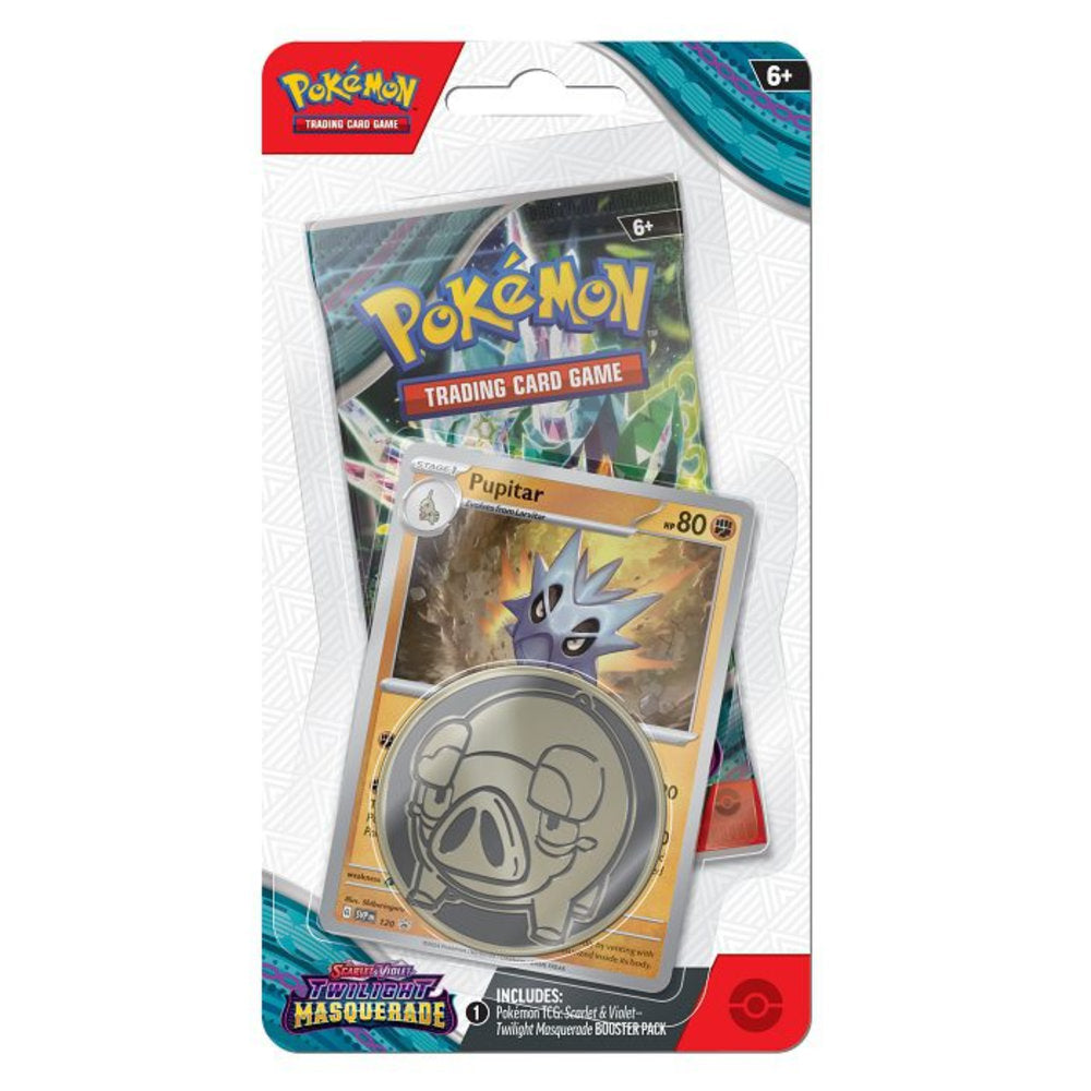 Pokémon Twilight Masquerade Checklane Blister - Pupitar