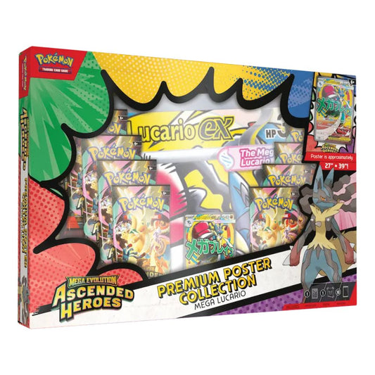 Pokémon Ascended Heroes Premium Poster Collection Box - Mega Lucario